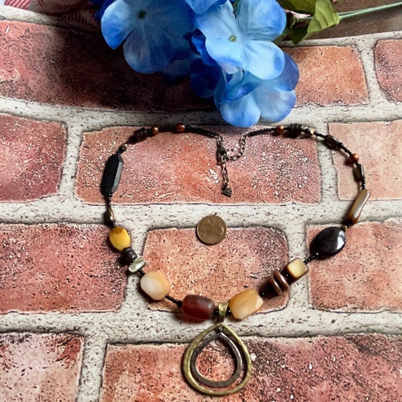 Silpada Retired Multi-Gemstone Beaded Necklace 18"-20" Sterling Collectable - Picture 6 of 8